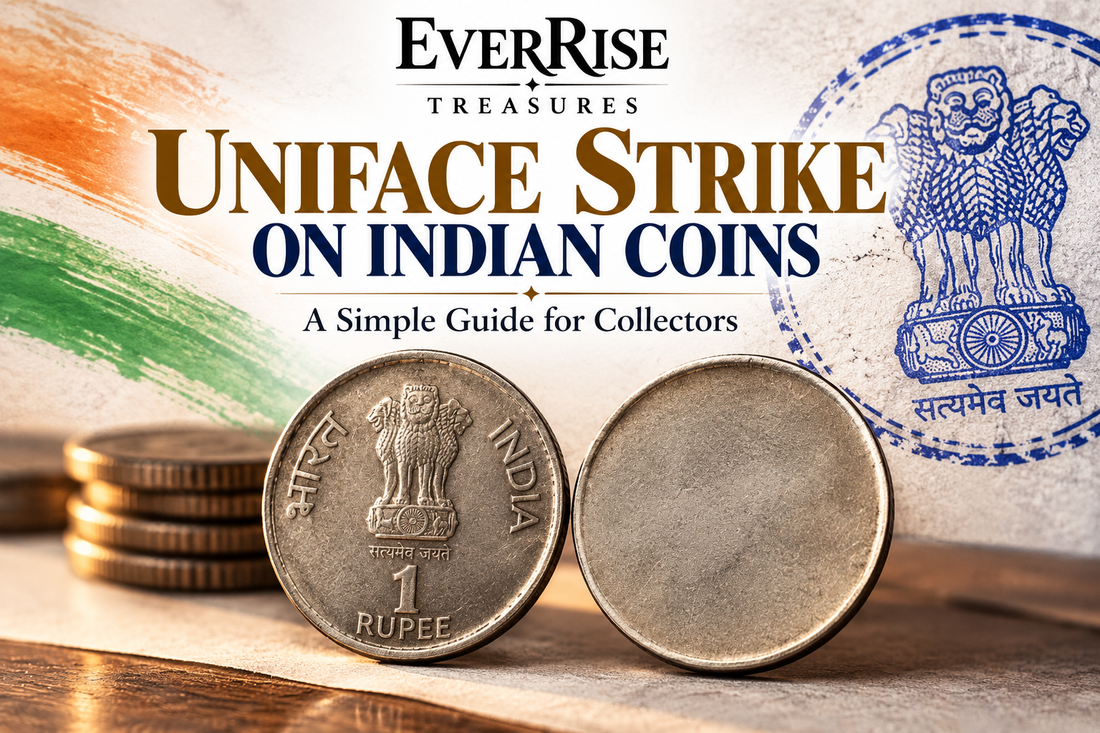 Uniface Strike Error on Indian Coins: A Simple Guide for Collectors By EverRise Treasures