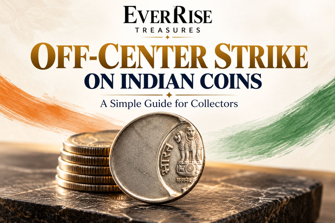 Off-Center Strike Error on Indian Coins: A Simple Guide for Collectors By EverRise Treasures
