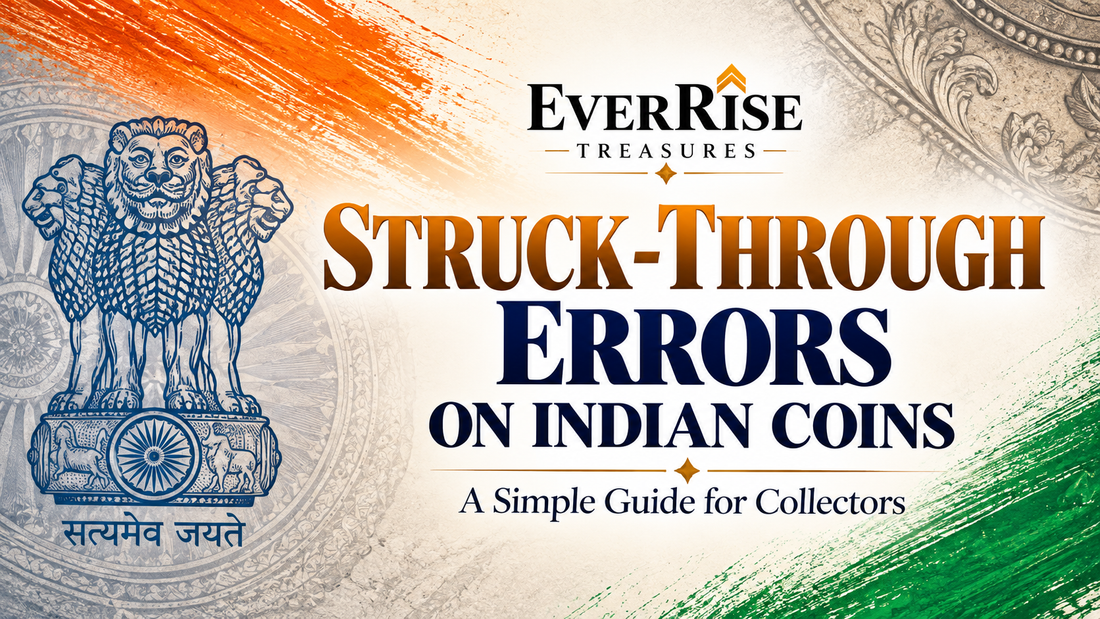 Struck-Through Errors on Indian Coins: A Simple Guide for Collectors By EverRise Treasures