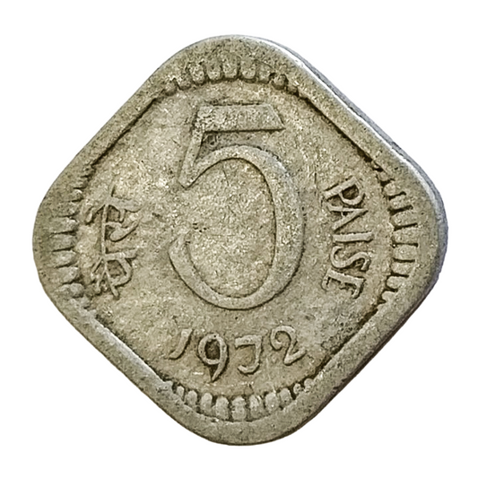 5 PAISE - 1972 - KOLKATA MINT - REPUBLIC INDIA COIN