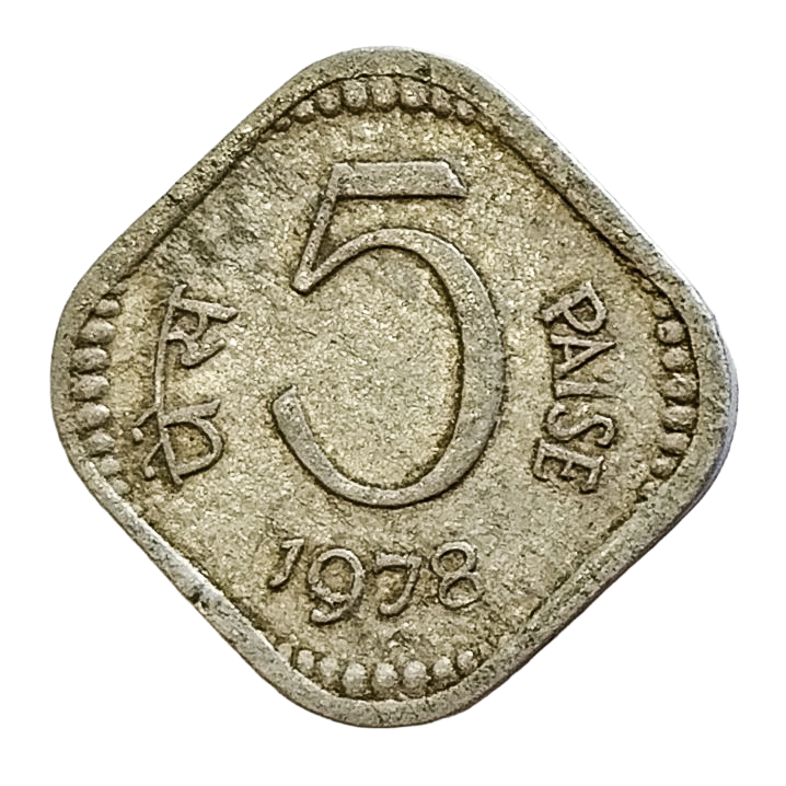 5 PAISE - 1978 - KOLKATA MINT - REPUBLIC INDIA COIN